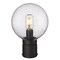 Z-Lite Laurent Outdoor Post Mount Fixture, 1-Light, 8 In.W x 11.5 In.H, Black/Clear Seedy 599PHM-BK - alternate 5